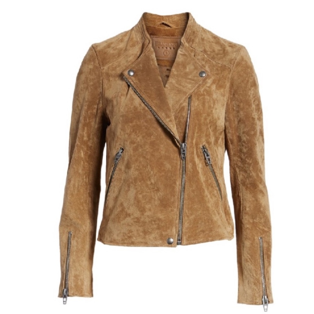 Blank NYC suede moto jacket